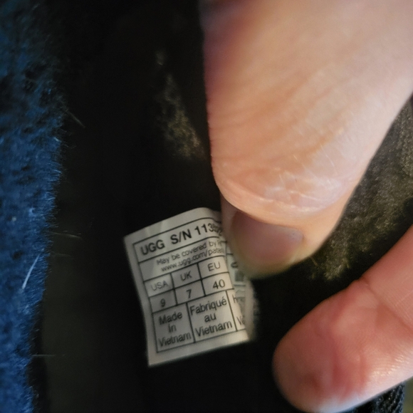 UGG Black Suede Platform Boots - Picture 3 of 5